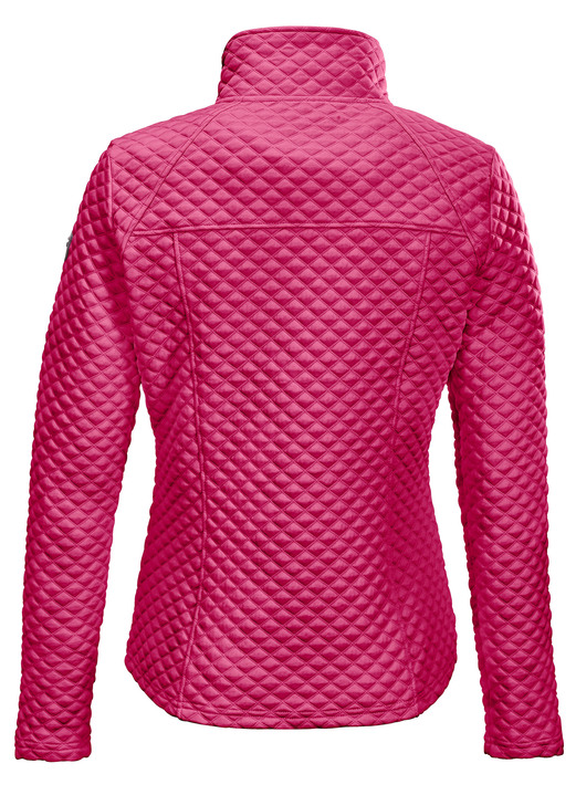 Funktionsjacken - Modische Damen-Stretch-Jacke mit Jaquard-Steppmuster Ansicht 2 Funktionsjacken - Modische Damen-Stretch-Jacke mit Jaquard-Steppmuster, in Größe 036 bis 050, in Farbe ROSÉ Ansicht 2