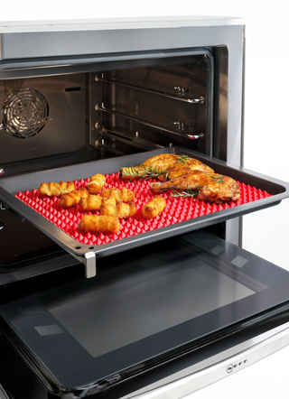 Haushaltshelfer - Knusper-Backmatte aus Silikon – Farbe ROT Haushaltshelfer - Knusper-Backmatte aus Silikon, in Farbe ROT