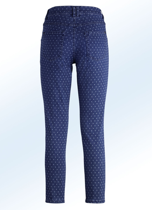 Hosen - Jeans mit angesagter Punktedessinierung, in Größe 017 bis 050, in Farbe JEANSBLAU Ansicht 7