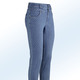 Hosen - Jeans mit angesagter Punktedessinierung – Farbe JEANSBLAU – Ansicht 1 Hosen - Jeans mit angesagter Punktedessinierung, in Größe 017 bis 050, in Farbe JEANSBLAU – Farbe JEANSBLAU – Ansicht 1