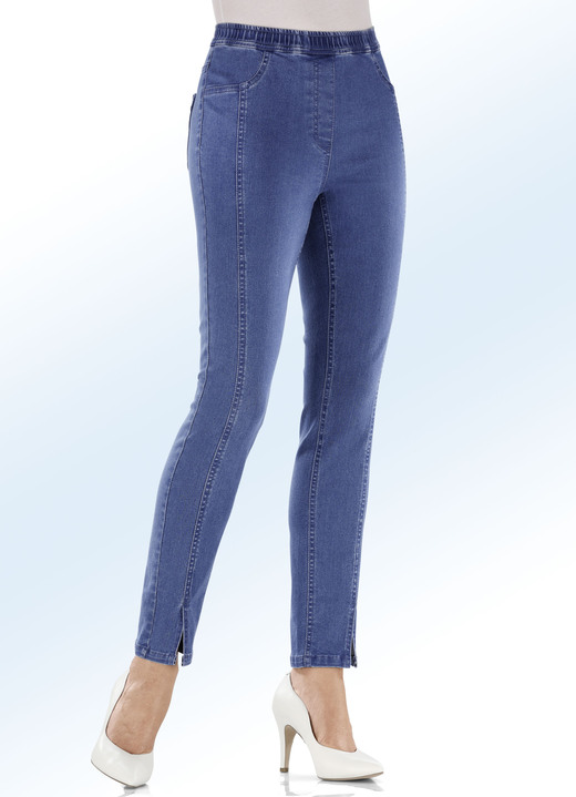 Hosen in Schlupfform - Jeans in Schlupfform, in Größe 017 bis 052, in Farbe JEANSBLAU Ansicht 3