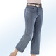 Hosen mit Knopf- und Reißverschluss - Jeans-Culotte in 5-Pocket-Form, in Größe 017 bis 050, in Farbe JEANSBLAU – Farbe JEANSBLAU – Ansicht 3