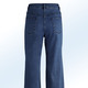 Hosen mit Knopf- und Reißverschluss - Jeans-Culotte in 5-Pocket-Form, in Größe 017 bis 050, in Farbe JEANSBLAU – Farbe DUNKELBLAU – Ansicht 2