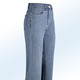 Hosen mit Knopf- und Reißverschluss - Jeans-Culotte in 5-Pocket-Form, in Größe 017 bis 050, in Farbe JEANSBLAU – Farbe JEANSBLAU – Ansicht 1