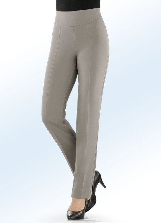 Hosen - Hose in eleganter Schnittführung, in Größe 018 bis 235, in Farbe TAUPE Ansicht 3