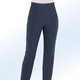 Hosen - Hose mit angesagten Beinschlitzen – Farbe MARINE – Ansicht 3 Hosen - Hose mit angesagten Beinschlitzen, in Größe 018 bis 235, in Farbe TÜRKIS – Farbe MARINE – Ansicht 3