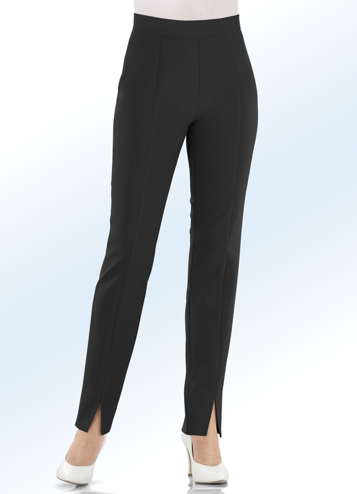 Hosen - Hose mit angesagten Beinschlitzen, in Größe 018 bis 235, in Farbe TÜRKIS Ansicht 6