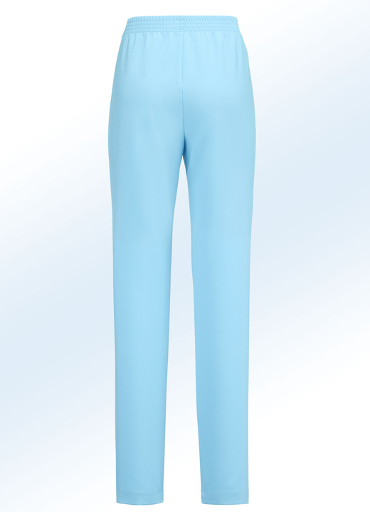 Hosen - Hose mit angesagten Beinschlitzen Ansicht 2 Hosen - Hose mit angesagten Beinschlitzen, in Größe 018 bis 235, in Farbe TÜRKIS Ansicht 2