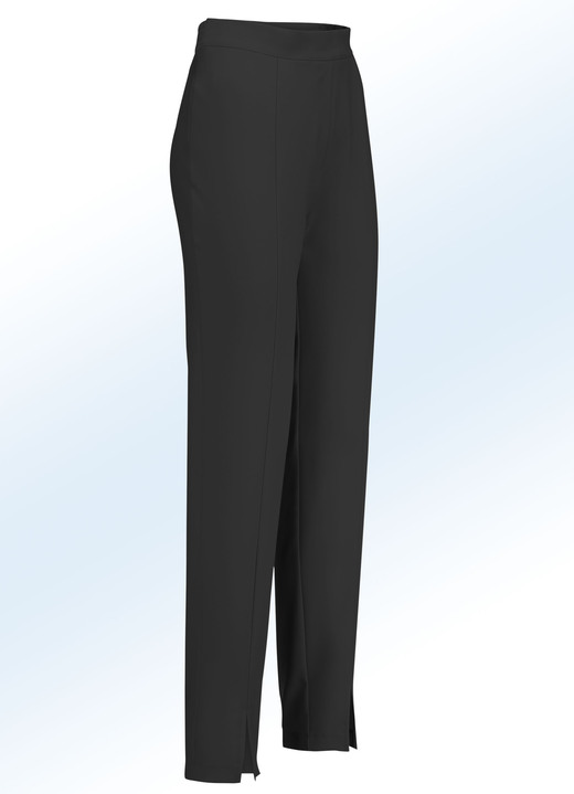 Hosen - Hose mit angesagten Beinschlitzen, in Größe 018 bis 235, in Farbe TÜRKIS Ansicht 4