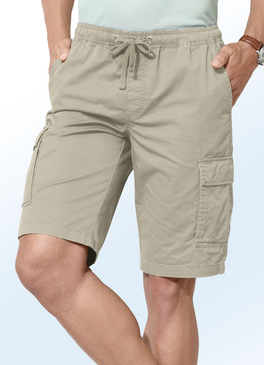 Shorts & Bermudas - Bermudas mit Cargotaschen in 3 Farben, in Größe 024 bis 060, in Farbe MARINE Ansicht 5