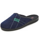 Hausschuhe - Zweierpack Pantoffeln mit angenehmer Polsterung, in Größe 040 bis 046, in Farbe BLAU+SCHWARZ – Farbe BLAU+SCHWARZ – Ansicht 2