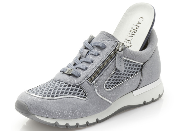 Slipper & Schnürschuhe - Caprice, schicke Damen-Sneaker, Weite H, mit herausnehmbarem Fußbett, in Größe 036 bis 042, in Farbe JEANS Ansicht 3