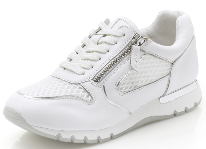 Slipper & Schnürschuhe - Caprice, bequeme Damen-Sneaker, Weite H, mit herausnehmbarem Fußbett, in Größe 036 bis 042, in Farbe WEISS Ansicht 1