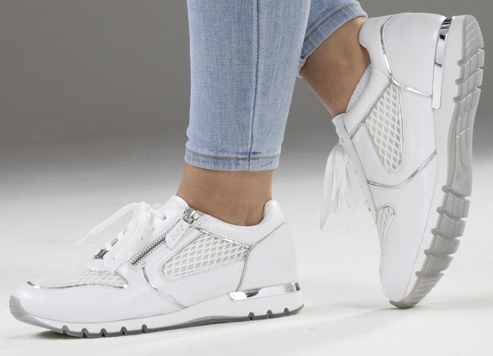 Slipper & Schnürschuhe - Caprice, schicke Damen-Sneaker, Weite H, mit herausnehmbarem Fußbett Ansicht 6 Slipper & Schnürschuhe - Caprice, schicke Damen-Sneaker, Weite H, mit herausnehmbarem Fußbett, in Größe 036 bis 042, in Farbe JEANS Ansicht 6