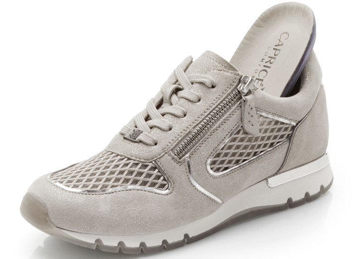 Slipper & Schnürschuhe - Caprice, schicke Damen-Sneaker, Weite H, mit herausnehmbarem Fußbett Ansicht 8 Slipper & Schnürschuhe - Caprice, schicke Damen-Sneaker, Weite H, mit herausnehmbarem Fußbett, in Größe 036 bis 042, in Farbe JEANS Ansicht 8