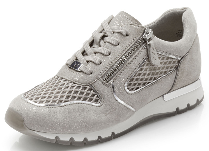 Slipper & Schnürschuhe - Caprice, schicke Damen-Sneaker, Weite H, mit herausnehmbarem Fußbett Ansicht 7 Slipper & Schnürschuhe - Caprice, schicke Damen-Sneaker, Weite H, mit herausnehmbarem Fußbett, in Größe 036 bis 042, in Farbe JEANS Ansicht 7