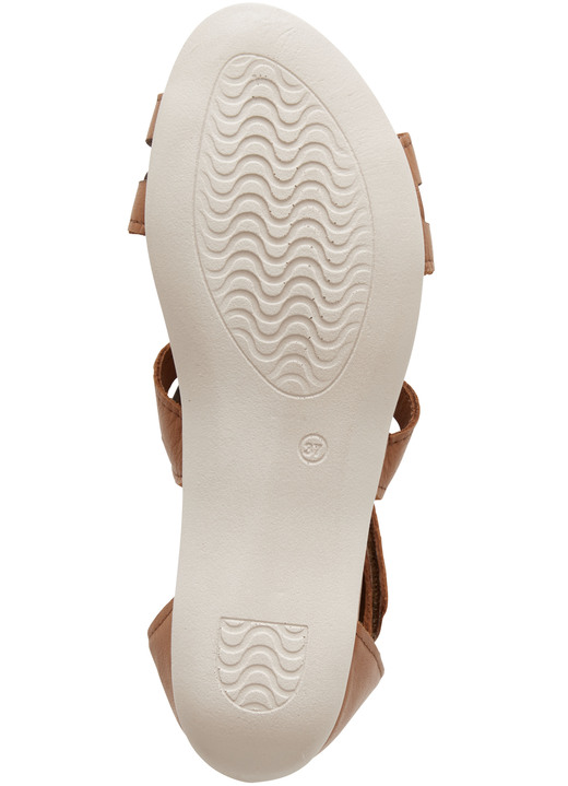 Sandaletten & Pantoletten - Andrea Conti, modische Damen-Sandalen, aus Leder, in Größe 036 bis 041, in Farbe SILBER Ansicht 9