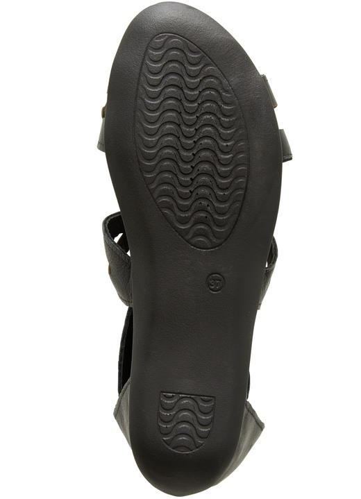 Sandaletten & Pantoletten - Andrea Conti, modische Damen-Sandalen, aus Leder Ansicht 6 Sandaletten & Pantoletten - Andrea Conti, modische Damen-Sandalen, aus Leder, in Größe 036 bis 041, in Farbe SILBER Ansicht 6