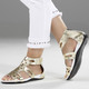 Sandaletten & Pantoletten - Andrea Conti, modische Damen-Sandalen, aus Leder – Farbe GOLD – Ansicht 2 Sandaletten & Pantoletten - Andrea Conti, modische Damen-Sandalen, aus Leder, in Größe 036 bis 041, in Farbe SILBER – Farbe GOLD – Ansicht 2