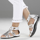 Sandaletten & Pantoletten - Andrea Conti, modische Damen-Sandalen, aus Leder – Farbe SILBER – Ansicht 3 Sandaletten & Pantoletten - Andrea Conti, modische Damen-Sandalen, aus Leder, in Größe 036 bis 041, in Farbe SILBER – Farbe SILBER – Ansicht 3