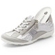 Slipper & Schnürschuhe - Remonte Sneaker mit bedruckten Besätzen – Farbe HELLGRAU-WEISS – Ansicht 2 Slipper & Schnürschuhe - Remonte Sneaker mit bedruckten Besätzen, in Größe 036 bis 043, in Farbe HELLBLAU-SILBER – Farbe HELLGRAU-WEISS – Ansicht 2