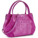 - Laurina Tasche mit raffinierter Reptilprägung, in Farbe PINK – Farbe PINK – Ansicht 1