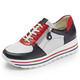 Slipper & Schnürschuhe - Waldläufer, bequeme Damen-Sneaker, Weite H, mit herausnehmbarem Fußbett, in Größe 3 1/2 bis 8, in Farbe BLAU-WEISS-ROT – Farbe BLAU-WEISS-ROT – Ansicht 1
