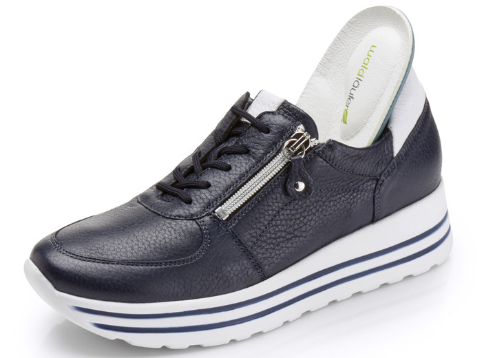Slipper & Schnürschuhe - Waldläufer, bequeme Damen-Sneaker, Weite H, mit herausnehmbarem Fußbett Ansicht 4 Slipper & Schnürschuhe - Waldläufer, bequeme Damen-Sneaker, Weite H, mit herausnehmbarem Fußbett, in Größe 3 1/2 bis 8, in Farbe WEISS Ansicht 4