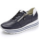 Slipper & Schnürschuhe - Waldläufer, bequeme Damen-Sneaker, Weite H, mit herausnehmbarem Fußbett – Farbe MARINE – Ansicht 1 Slipper & Schnürschuhe - Waldläufer, bequeme Damen-Sneaker, Weite H, mit herausnehmbarem Fußbett, in Größe 3 1/2 bis 8, in Farbe WEISS – Farbe MARINE – Ansicht 1
