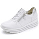 Slipper & Schnürschuhe - Waldläufer, bequeme Damen-Sneaker, Weite H, mit herausnehmbarem Fußbett – Farbe WEISS – Ansicht 1 Slipper & Schnürschuhe - Waldläufer, bequeme Damen-Sneaker, Weite H, mit herausnehmbarem Fußbett, in Größe 3 1/2 bis 8, in Farbe WEISS – Farbe WEISS – Ansicht 1