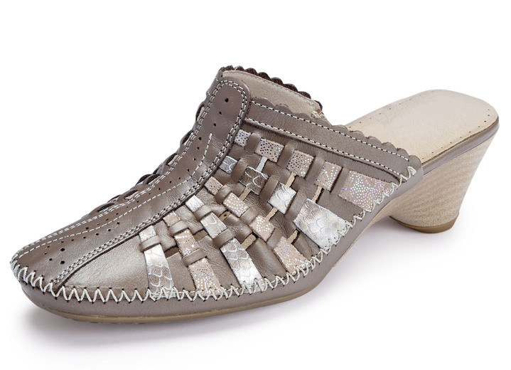 - ELENA EDEN Mokassin-Sabot, in Größe 036 bis 042, in Farbe TAUPE Ansicht 1