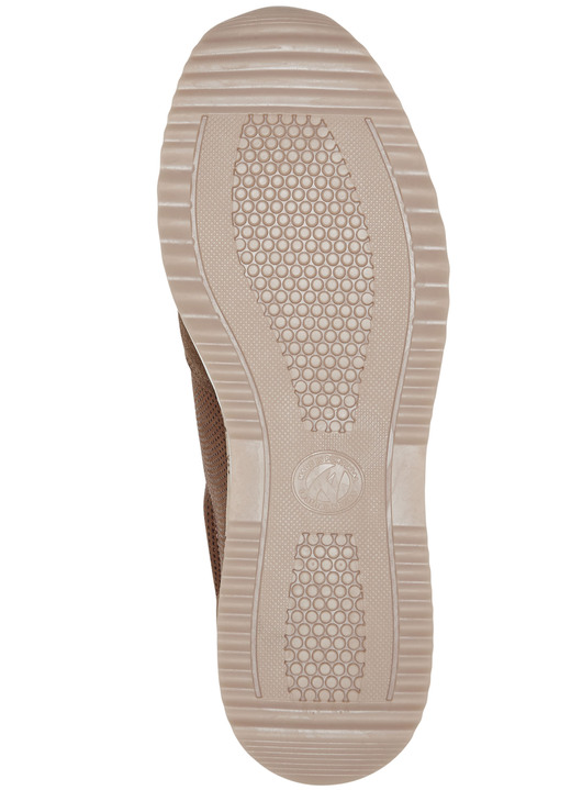 Slipper & Schnürschuhe - ELENA EDEN Sneaker mit Schnürung und Seitenreißverschluss, in Größe 036 bis 042, in Farbe COGNAC Ansicht 3