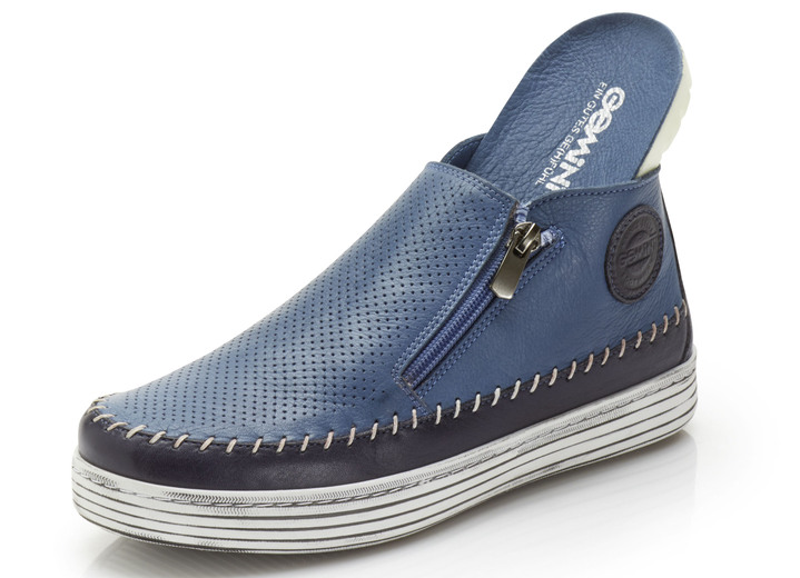 - Gemini Bootie mit Zierperforation, in Größe 036 bis 042, in Farbe JEANS Ansicht 2