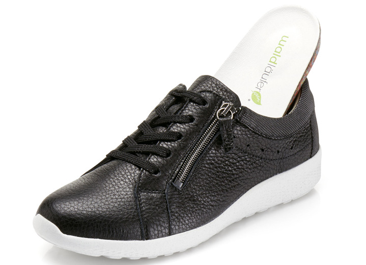 Slipper & Schnürschuhe - Waldläufer, bequeme Damen-Schnürschuhe, Weite K, mit herausnehmbarem Fußbett, in Größe 3 1/2 bis 8, in Farbe WEISS-SILBER Ansicht 5