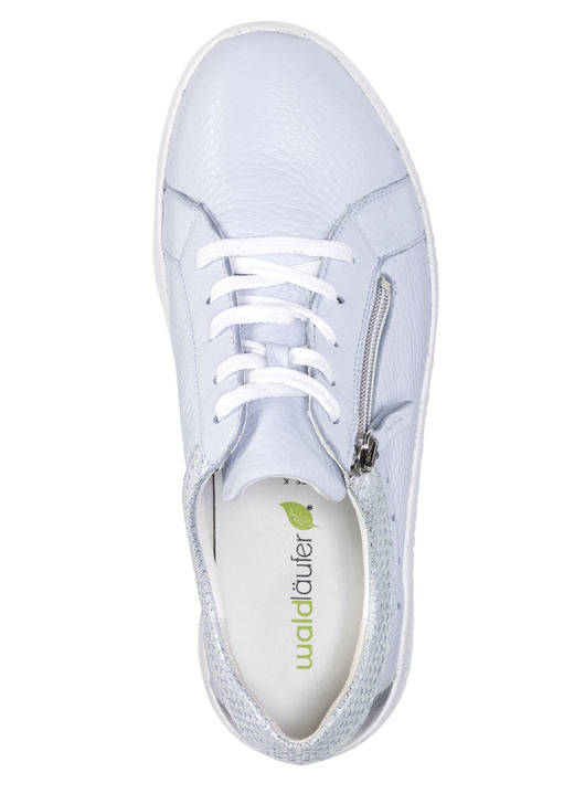 Slipper & Schnürschuhe - Waldläufer, bequeme Damen-Schnürschuhe, Weite K, mit herausnehmbarem Fußbett, in Größe 3 1/2 bis 8, in Farbe WEISS-SILBER Ansicht 11