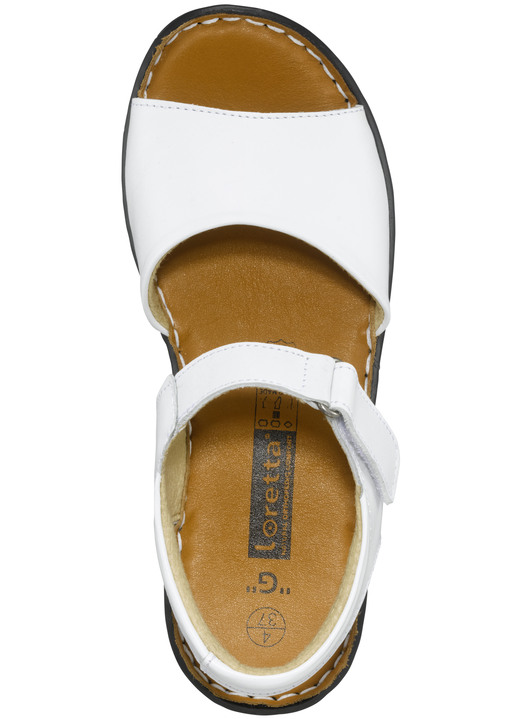 Sandaletten & Pantoletten - ELENA EDEN, modische Damen-Sandalen, Weite G, mit Klettverschluss, in Größe 035 bis 042, in Farbe COGNAC Ansicht 5