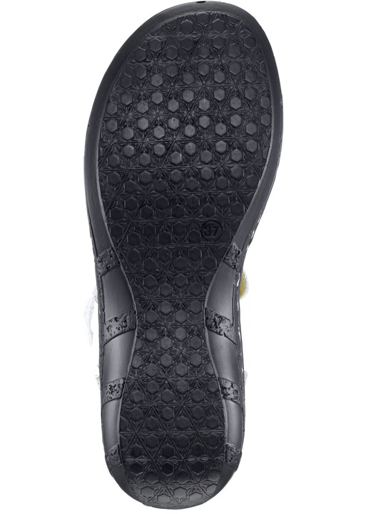 Sandaletten & Pantoletten - ELENA EDEN, modische Damen-Sandalen, Weite G, mit Klettverschluss, in Größe 035 bis 042, in Farbe COGNAC Ansicht 6