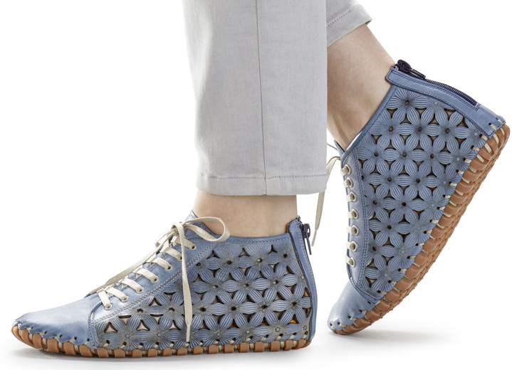 - Gemini Bootie mit praktischem Fersen-Reißverschluss, in Größe 036 bis 042, in Farbe JEANS Ansicht 3