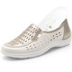 Slipper & Schnürschuhe - Waldläufer Slipper mit Leder-Massagefußbett – Farbe BEIGE-BRONZE – Ansicht 2 Slipper & Schnürschuhe - Waldläufer Slipper mit Leder-Massagefußbett, in Größe 3 1/2 bis 8, in Farbe DUNKELBLAU – Farbe BEIGE-BRONZE – Ansicht 2