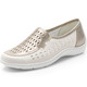 Slipper & Schnürschuhe - Waldläufer Slipper mit Leder-Massagefußbett – Farbe BEIGE-BRONZE – Ansicht 1 Slipper & Schnürschuhe - Waldläufer Slipper mit Leder-Massagefußbett, in Größe 3 1/2 bis 8, in Farbe DUNKELBLAU – Farbe BEIGE-BRONZE – Ansicht 1