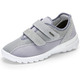 Sport- & Freizeitschuhe - Bequeme Damen-Klettschuhe, Weite H, mit herausnehmbarem Fußbett – Farbe GRAU – Ansicht 1 Sport- & Freizeitschuhe - Bequeme Damen-Klettschuhe, Weite H, mit herausnehmbarem Fußbett, in Größe 036 bis 042, in Farbe SCHWARZ – Farbe GRAU – Ansicht 1