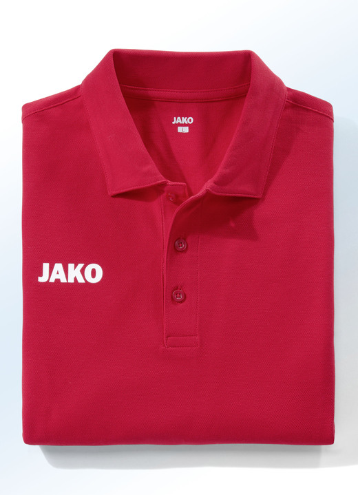 Shirts - Poloshirt von „Jako“ in 5 Farben, in Größe 3XL (58/60) bis XXL (56), in Farbe ROT Ansicht 1