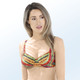 - Bikini mit Bügel und verstellbaren Trägern, in Größe 036 bis 048, in Cup D, in Farbe MULTICOLOR – Farbe MULTICOLOR – Ansicht 2