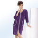Hauskleider - Hauskleid mit  Zierband – Farbe LILA Hauskleider - Hauskleid mit  Zierband, in Größe 036 bis 054, in Farbe MARINE