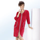 Hauskleider - Hauskleid mit  Zierband – Farbe ROT Hauskleider - Hauskleid mit  Zierband, in Größe 036 bis 054, in Farbe MARINE