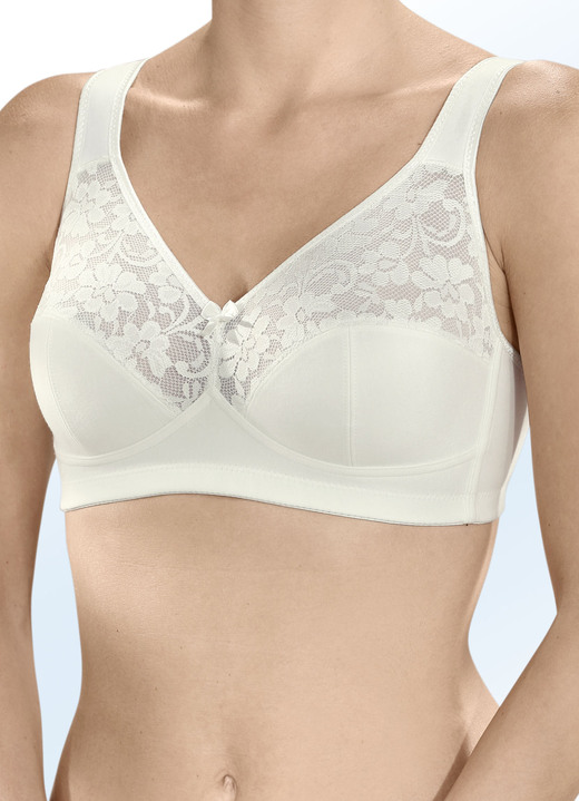BH mit Spitze - Zweierpack Susa BH mit Baumwolle Ansicht 3 BH mit Spitze - Zweierpack Susa BH mit Baumwolle, in Größe 075 bis 105, in Cup D, in Farbe 1X WEISS, 1X SCHWARZ Ansicht 3