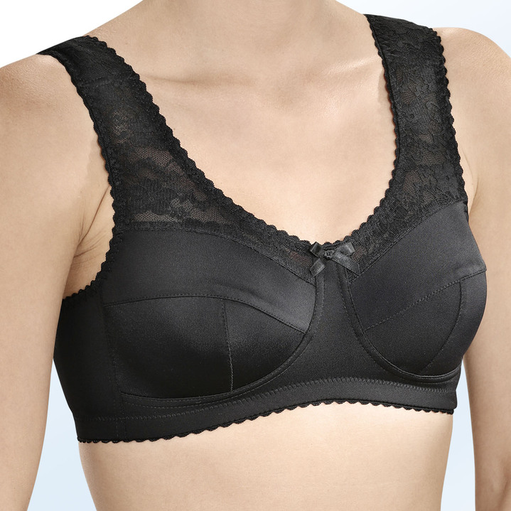 Soft-BH - BH mit Elastikspitze, in Größe 080 bis 110, in Cup C, in Farbe WEISS Ansicht 3