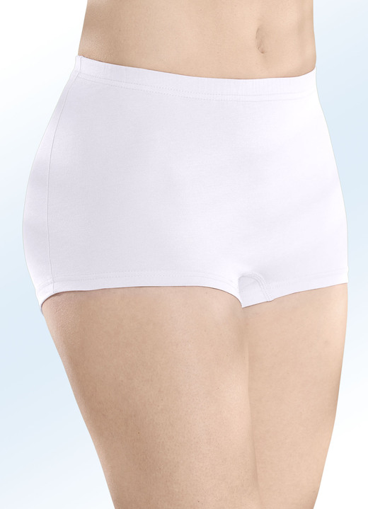 Slips - Vierpack Pants sportiv, in Größe 036 bis 050, in Farbe 2X SCHWARZ, 2X WEISS Ansicht 4