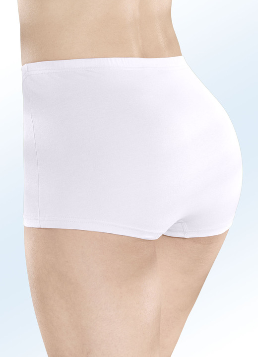 Slips - Vierpack Pants sportiv, in Größe 036 bis 050, in Farbe 2X SCHWARZ, 2X WEISS Ansicht 3