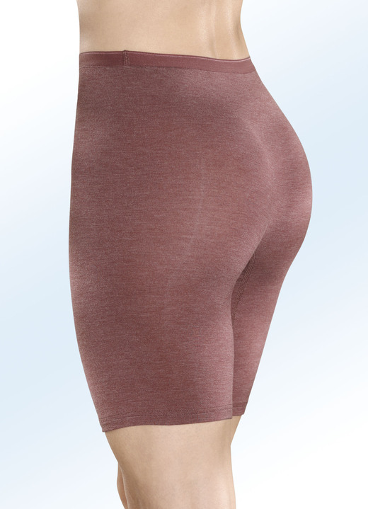 Schlüpfer - Sylvia Speidel Zweierpack Longpants mit Viskose, in Größe 038 bis 048, in Farbe 2x BORDEAUX MELIERT Ansicht 2